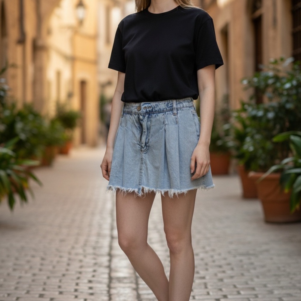 Steve Madden Blue Denim Skirt